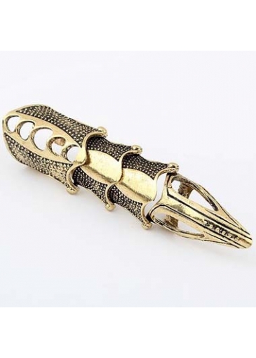 Fingernail Shape Bronze Ring for Club