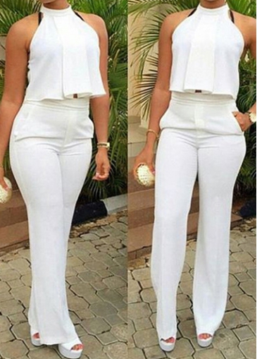 Halter Neck Top and Ankle Length Pants