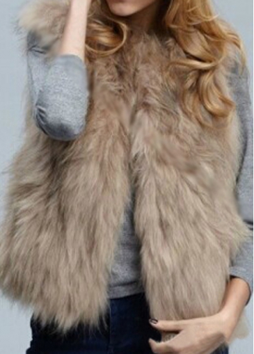 Light Tan Faux Fur for Woman