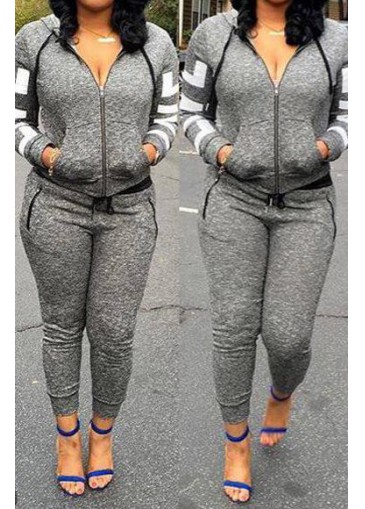 Grey Long Sleeve Sweats and Skinny Pants