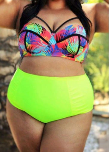 Push Up Printed Two Piece Swimsuit