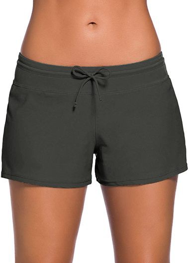 Drawstring Waist Deep Grey Swimwear Shorts Drawstring Waist Deep Grey Swimwear ShortsSwimwear<br><br><br>color: Grey<br>size: S,M,L,XL,XXL,XXXL