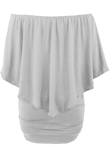 Grey Boat Neck Ruffle Overlay Mini Dress Grey Boat Neck Ruffle Overlay Mini DressCasual Dresses<br><br><br>color: Grey<br>size: S,M,L,XL,XXL