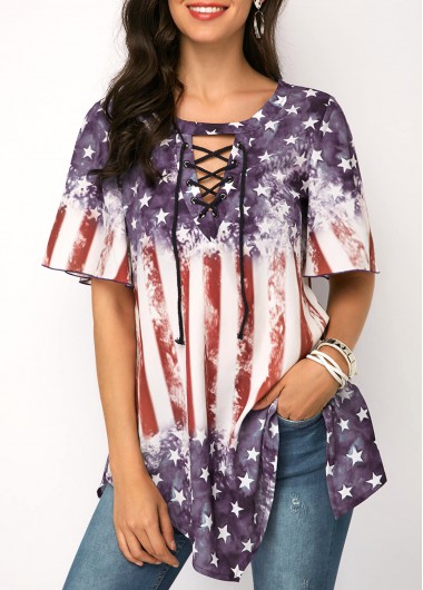 Blouse | Stripe | Print | Star | Lace | Up