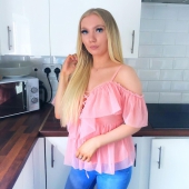 Pink tops,Plain Color tops,ROTITA Lace Up Strappy Cold Shoulder Blouse