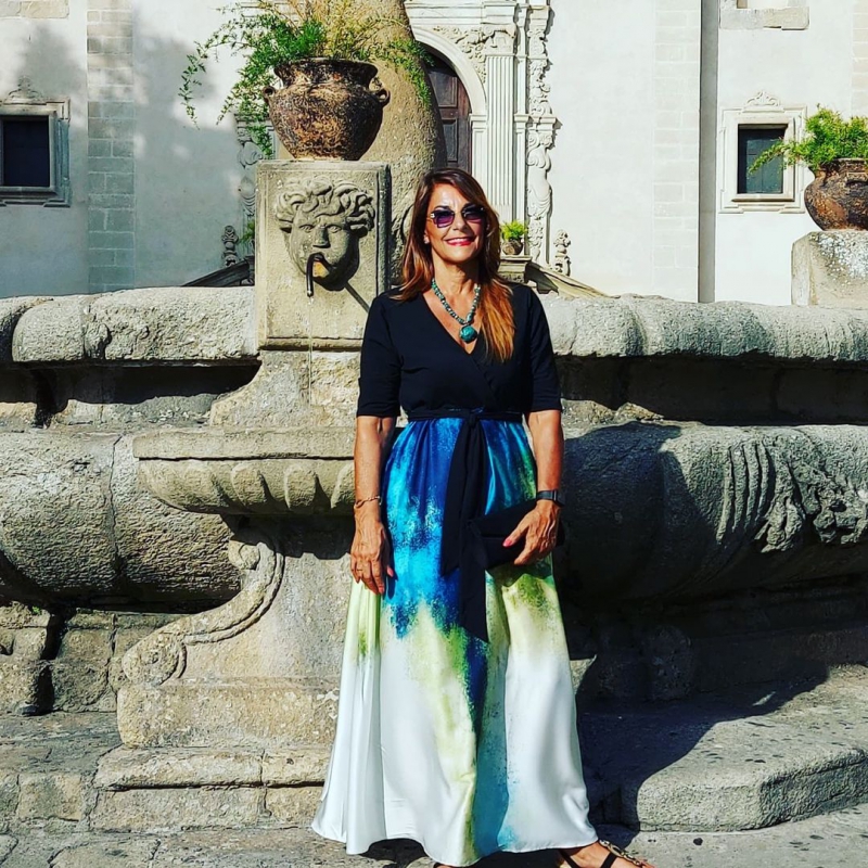 Black dresses,Tie Dye dresses,Party dresses,Elegant dresses,ROTITA Plunging Neck Tie Dye Print Belted Maxi Dress