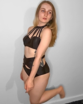 Black swimwear,Plain Color swimwear,ROTITA Cage Neck Cross Front High Waist Bikini Set