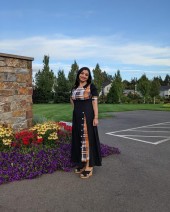 Ginger dresses,Plaid dresses,Party dresses,Elegant dresses,ROTITA Plaid Ginger Round Neck Short Sleeve Dress