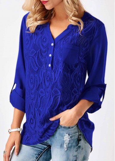 Asymmetric Hem Clover Print ST Patricks Day T Shirt