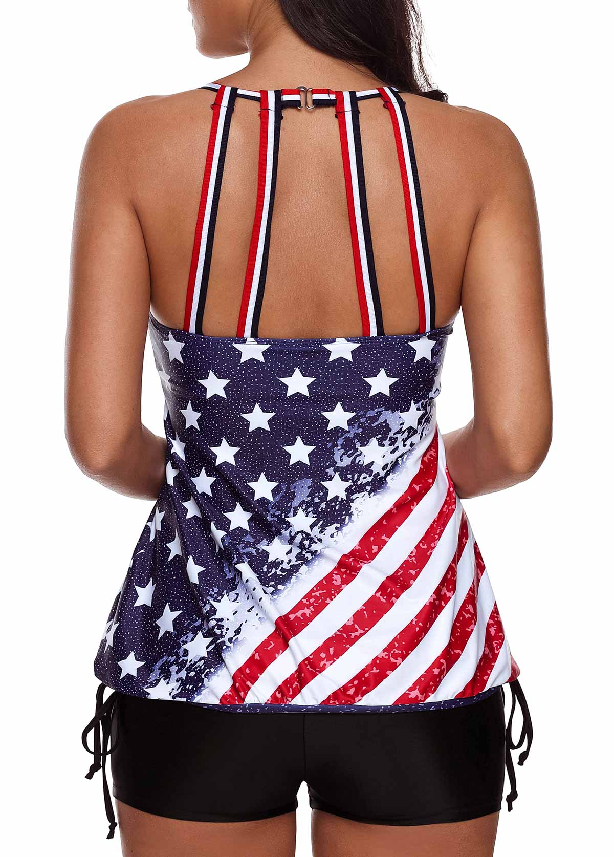 plus size flag bathing suit