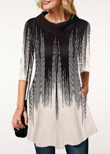 three quarter sleeve cowl