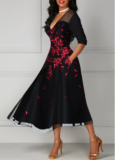 red and black dresses for women