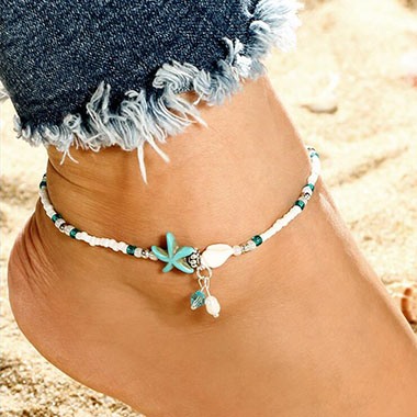 beads anklet design 