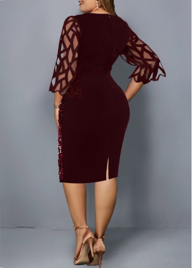 rotita burgundy dress