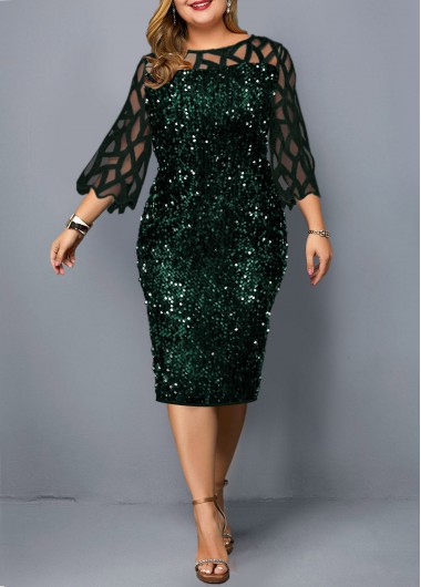 plus size green dresses uk