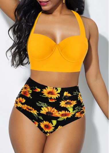 bikini high waisted set
