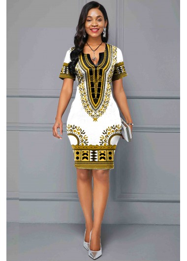 dashiki print dress