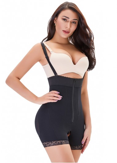 black shapewear bodysuit