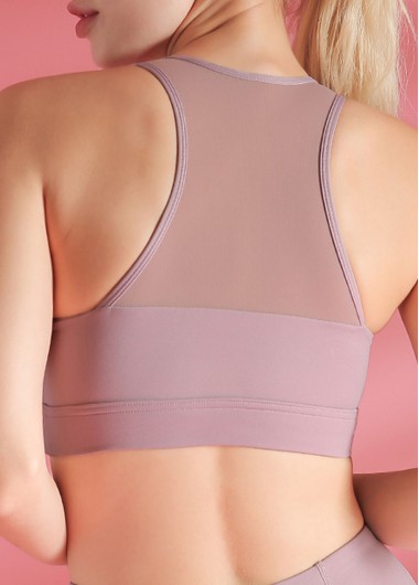 light purple sports bra