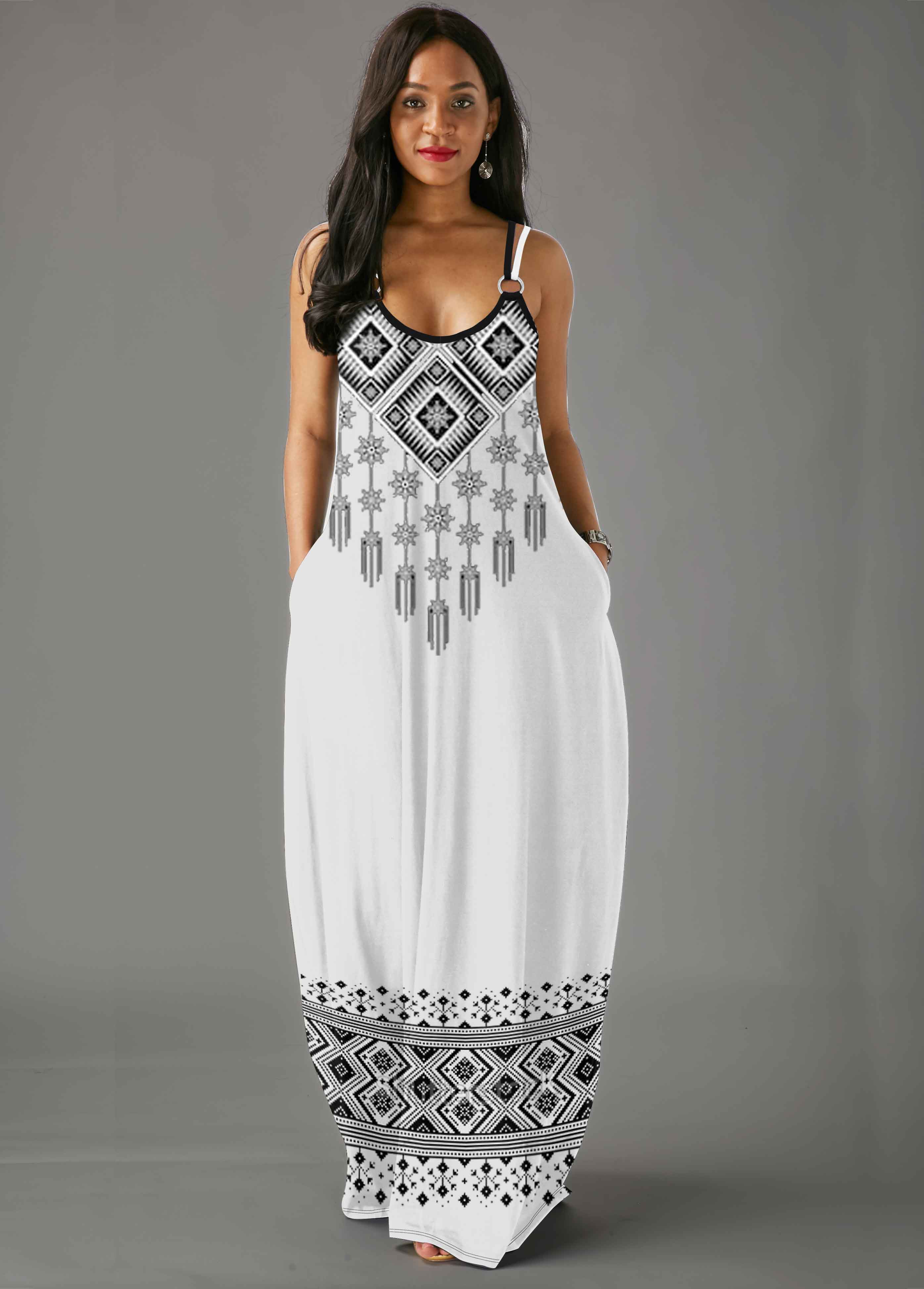 rotita white maxi dress