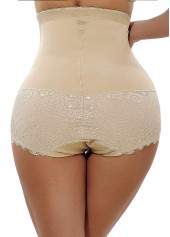 Skin Color intimates,ROTITA Lace Panel Plus Size Shapewear Shorts