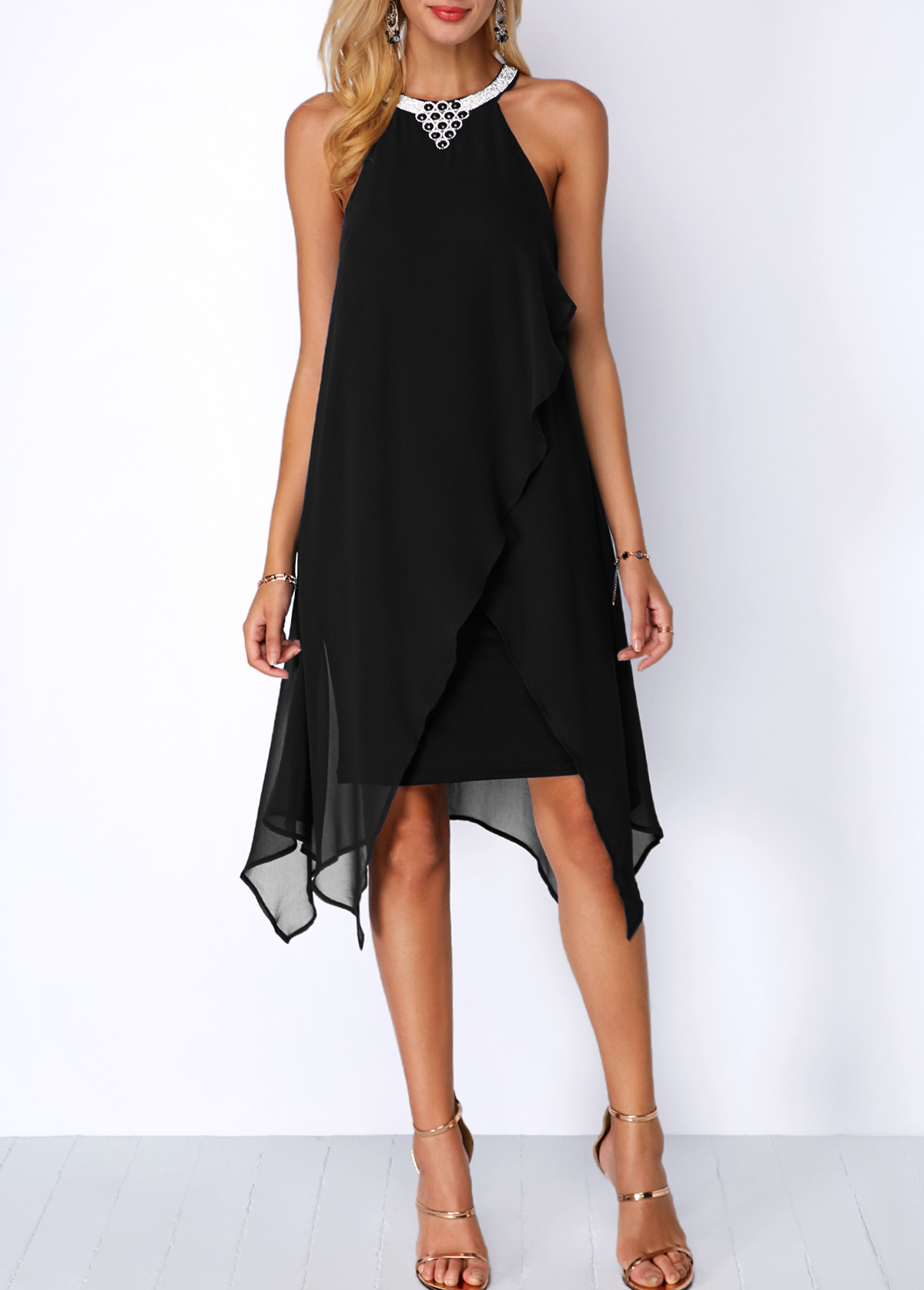 rotita black lace dress