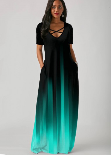 maxi dress with side pockets