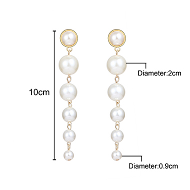 Pearl Design White Earrings for Women