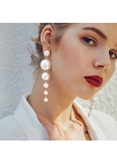 Pearl Design White Earrings for Women