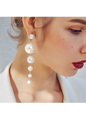 White jewelry,Pearl Design White Earrings for Women