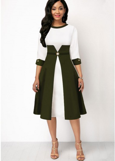 v neck slip dress