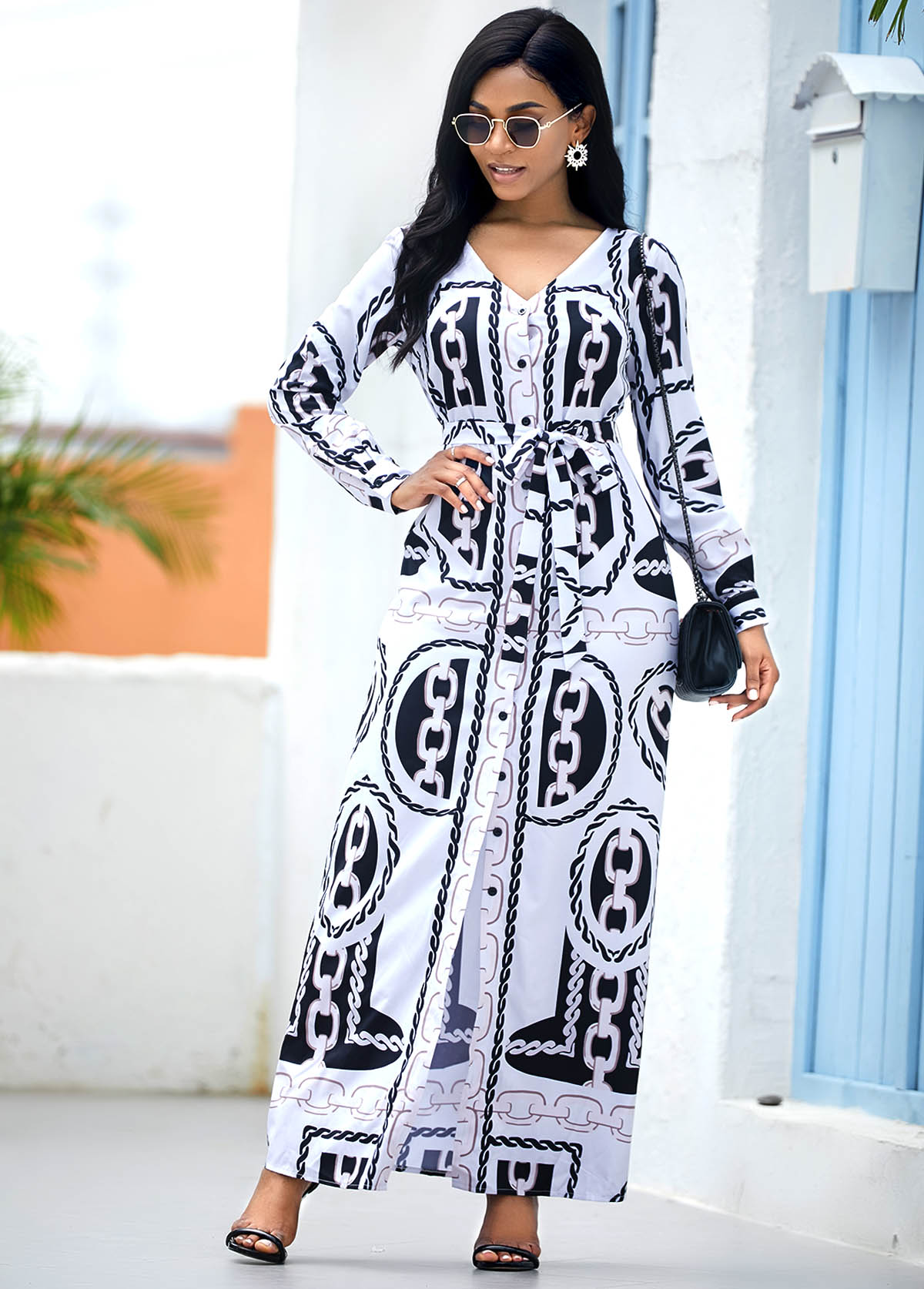 rotita long sleeve maxi dress