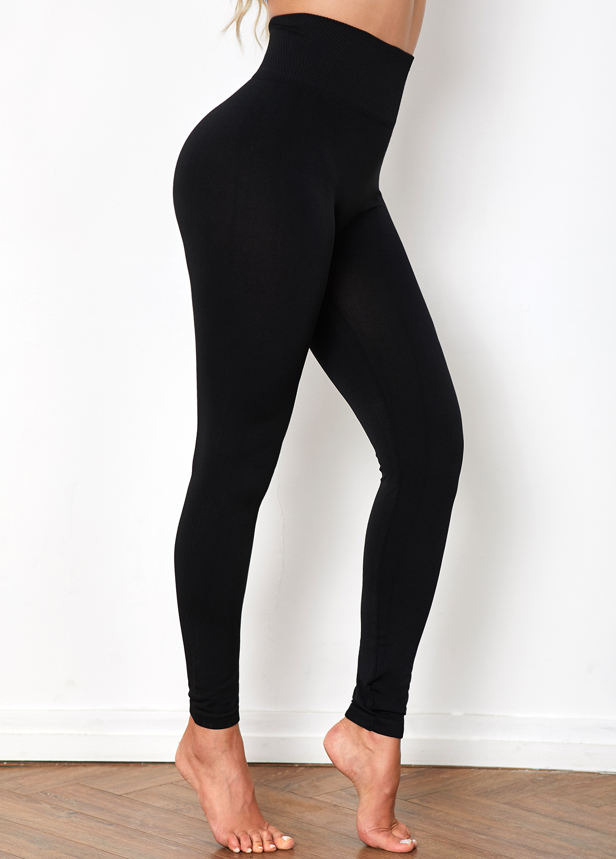 High Waist Super Elastic Black Legging