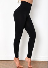 High Waist Super Elastic Black Legging