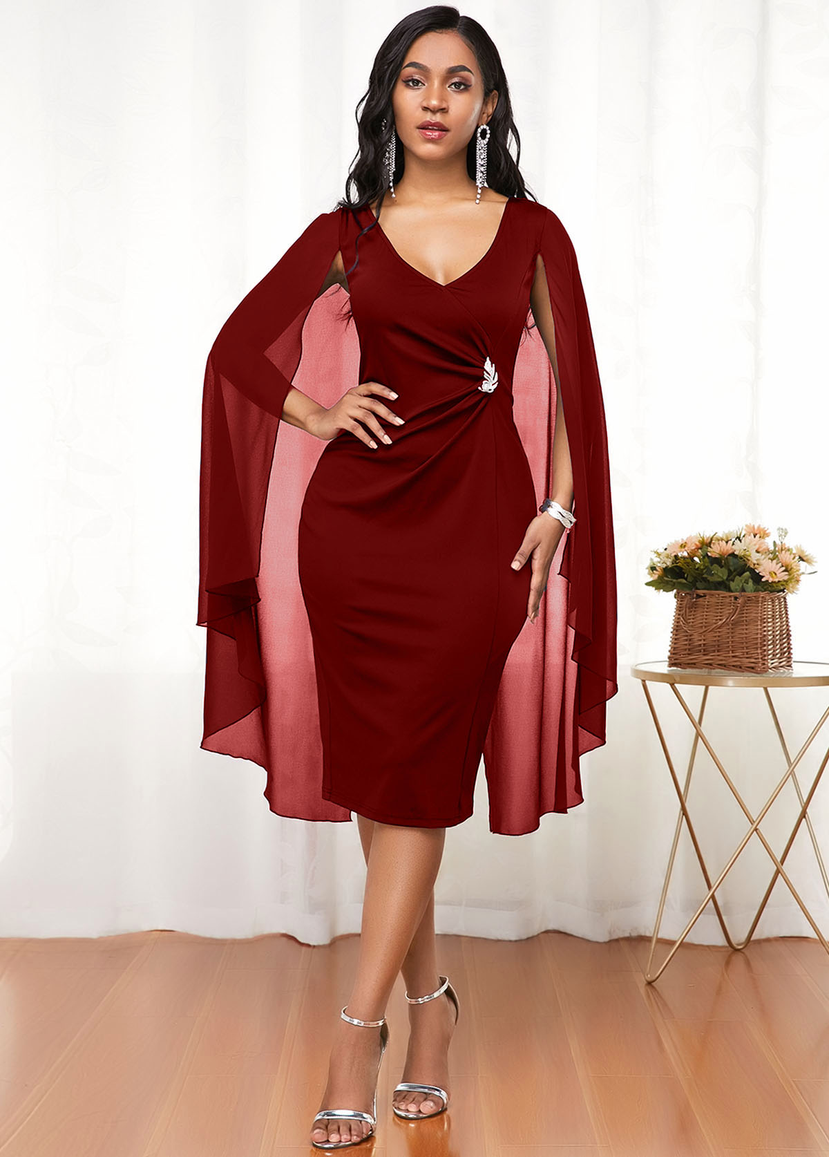 rotita burgundy dress