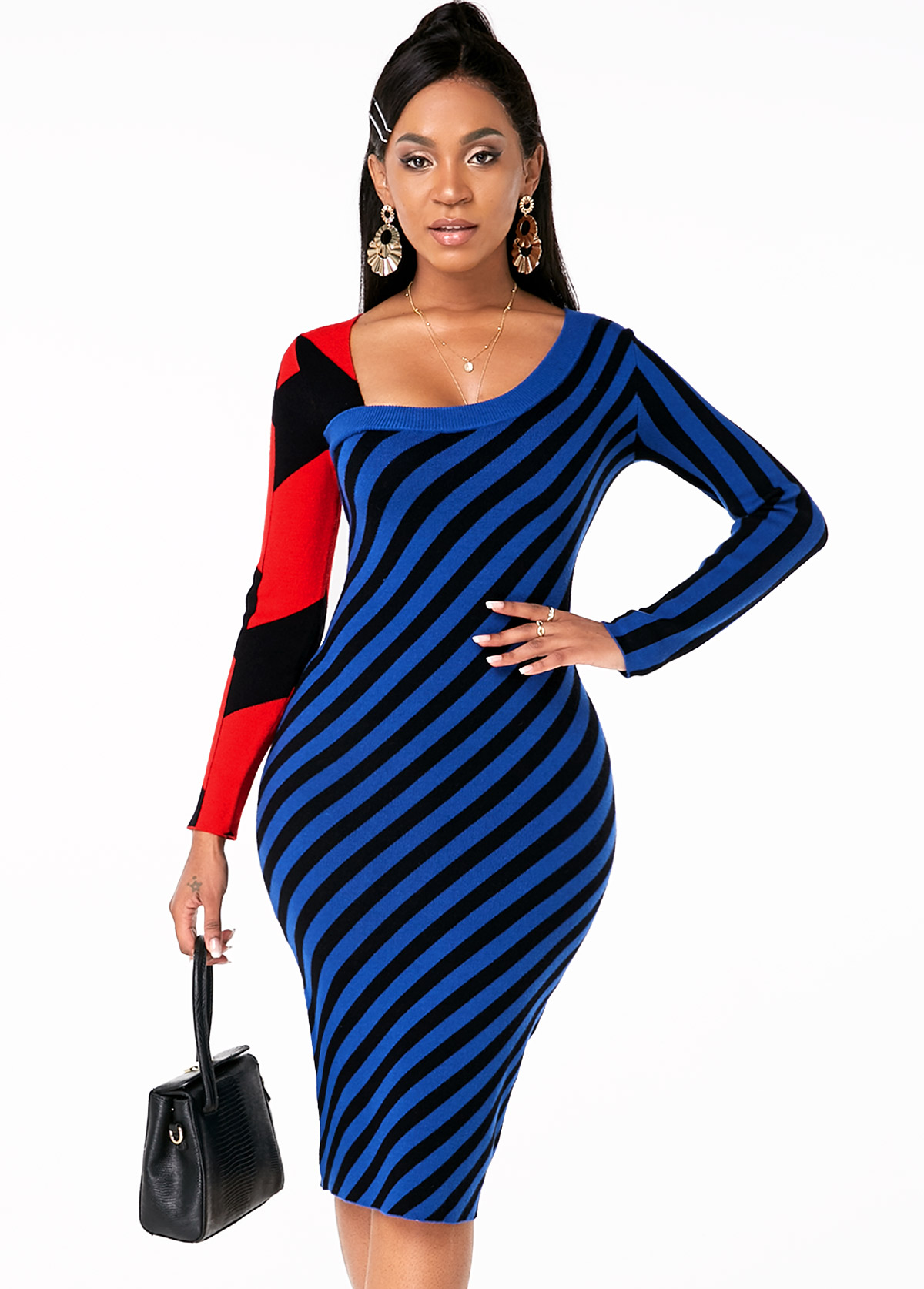 asymmetric neck