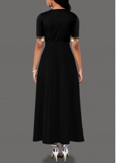 Ginger dresses,Plaid dresses,Party dresses,Elegant dresses,ROTITA Plaid Ginger Round Neck Short Sleeve Dress