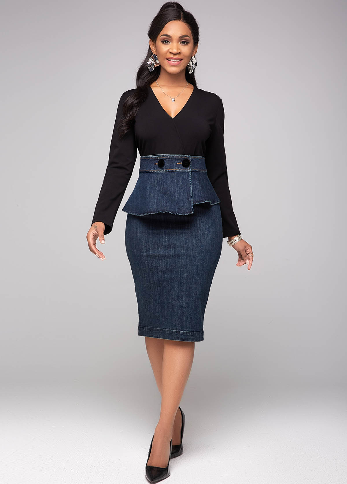rotita denim dress