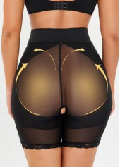 Black intimates,Black Semi Sheer High Waist Panties