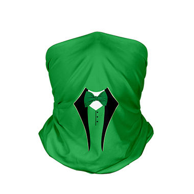 9.4 X 17.7 Inch Bowknot Detail Green Bandana