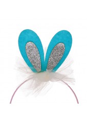 Blue accessories,Mesh Baby Rabbit Ears Blue Headband