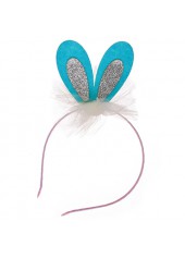 Mesh Baby Rabbit Ears Blue Headband