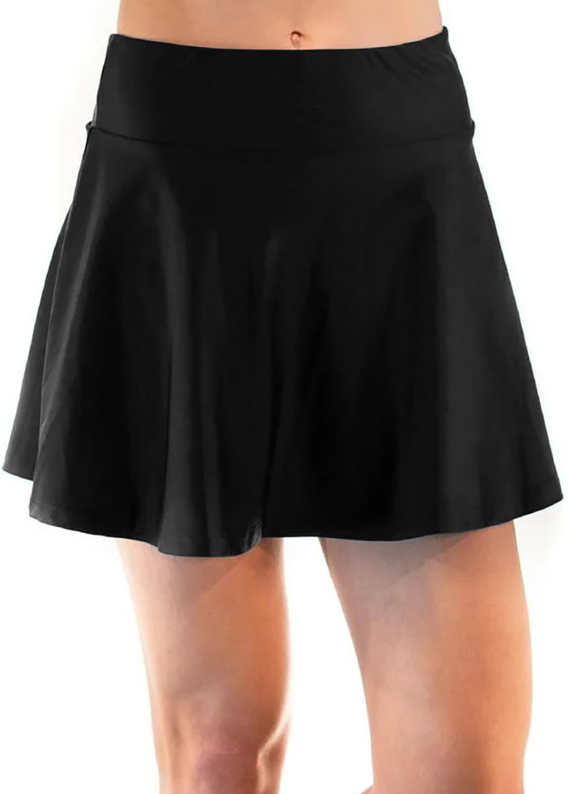ROTITA High Waisted Black Swim Skirt | Rotita.com - USD $21.98