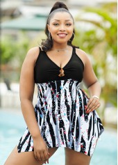 Polka Dot Plus Size Swimdress and Panty