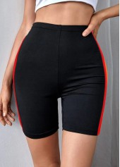 ROTITA Striped Rainbow Color High Waisted Swim Shorts