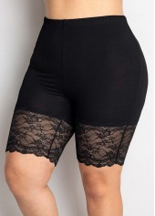 ROTITA Lace Stitching Plus Size High Waisted Legging