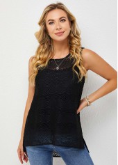 Black tops,Plain Color tops,ROTITA Keyhole Back Tank Top and Black Camisole 
