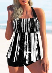 ROTITA Ensemble de tankini smocké à licou color block