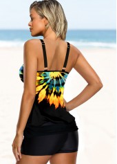 Multi Color swimwear,Tie Dye swimwear,ROTITA Multi Color Tie Dye Tankini Set