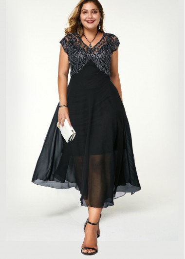 rotita black lace dress